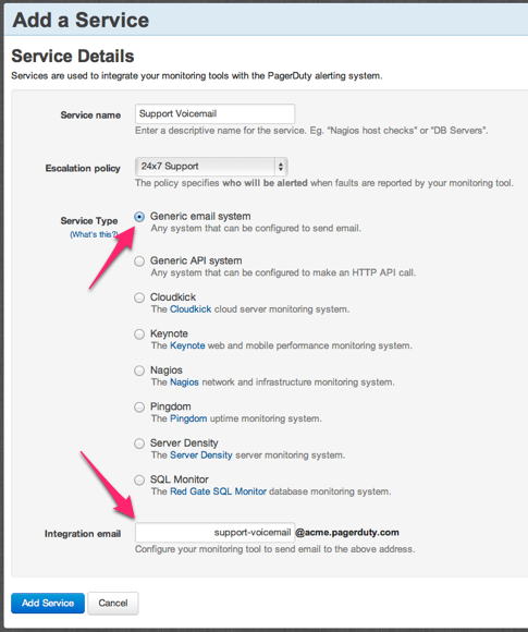 Creating Support Voicemail service Creating Support Voicemail service