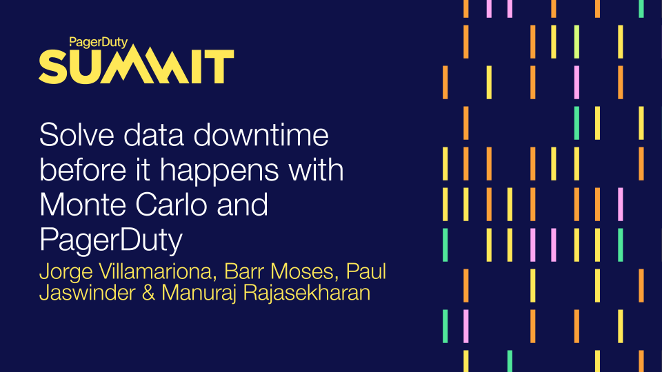 Solve data downtime before it happens with Monte Carlo and PagerDuty