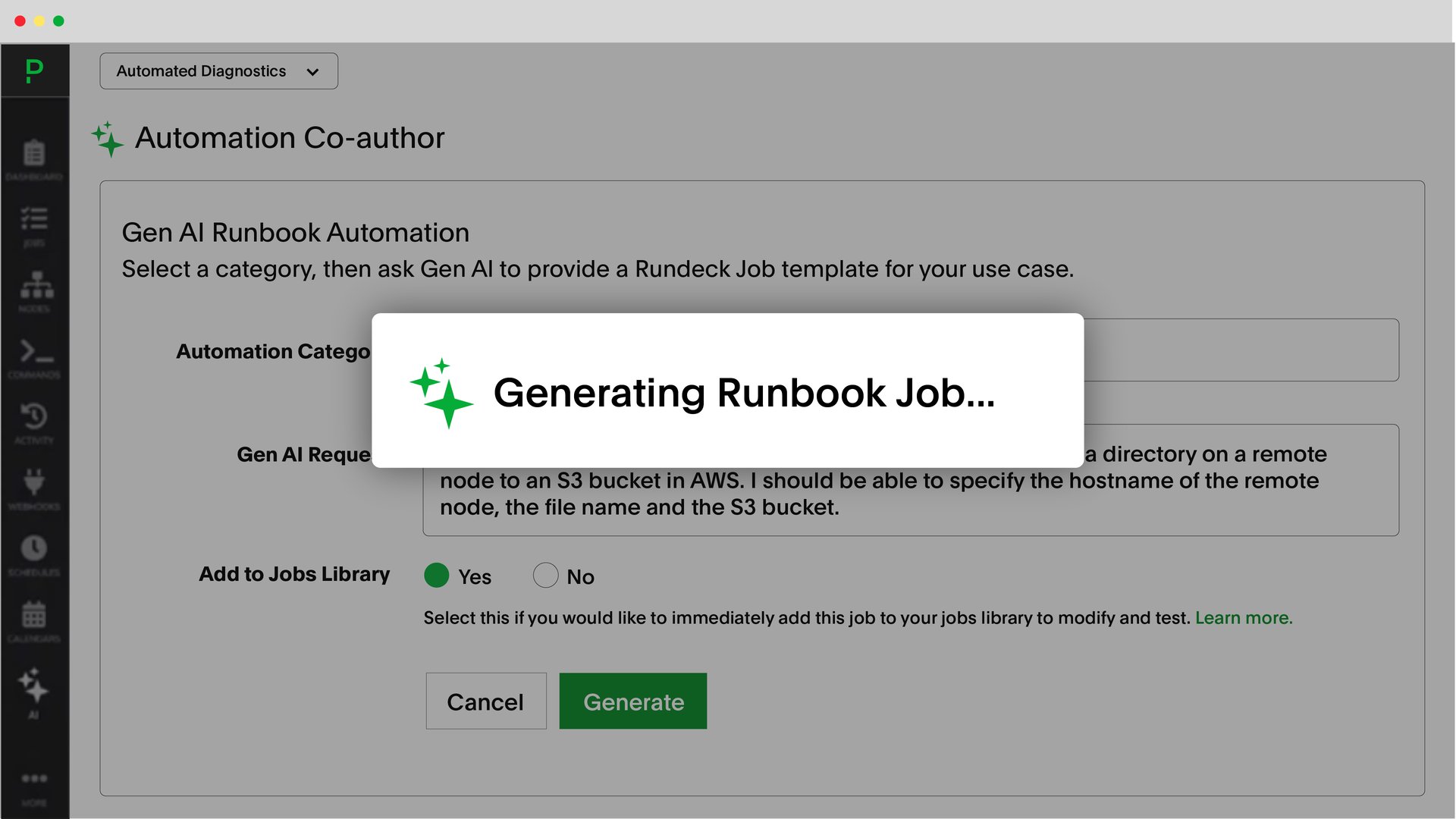 Automation screenshot