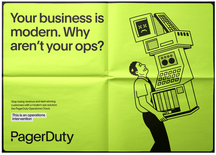 Example of print ad for new campaign.