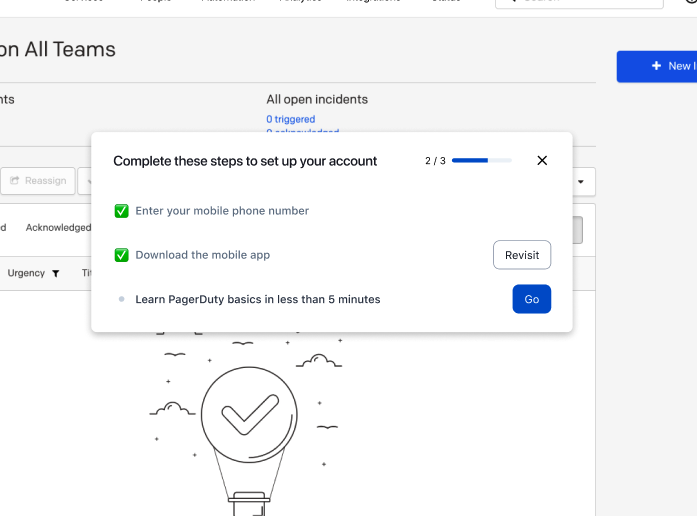 Screenshot of the mobile app integration.