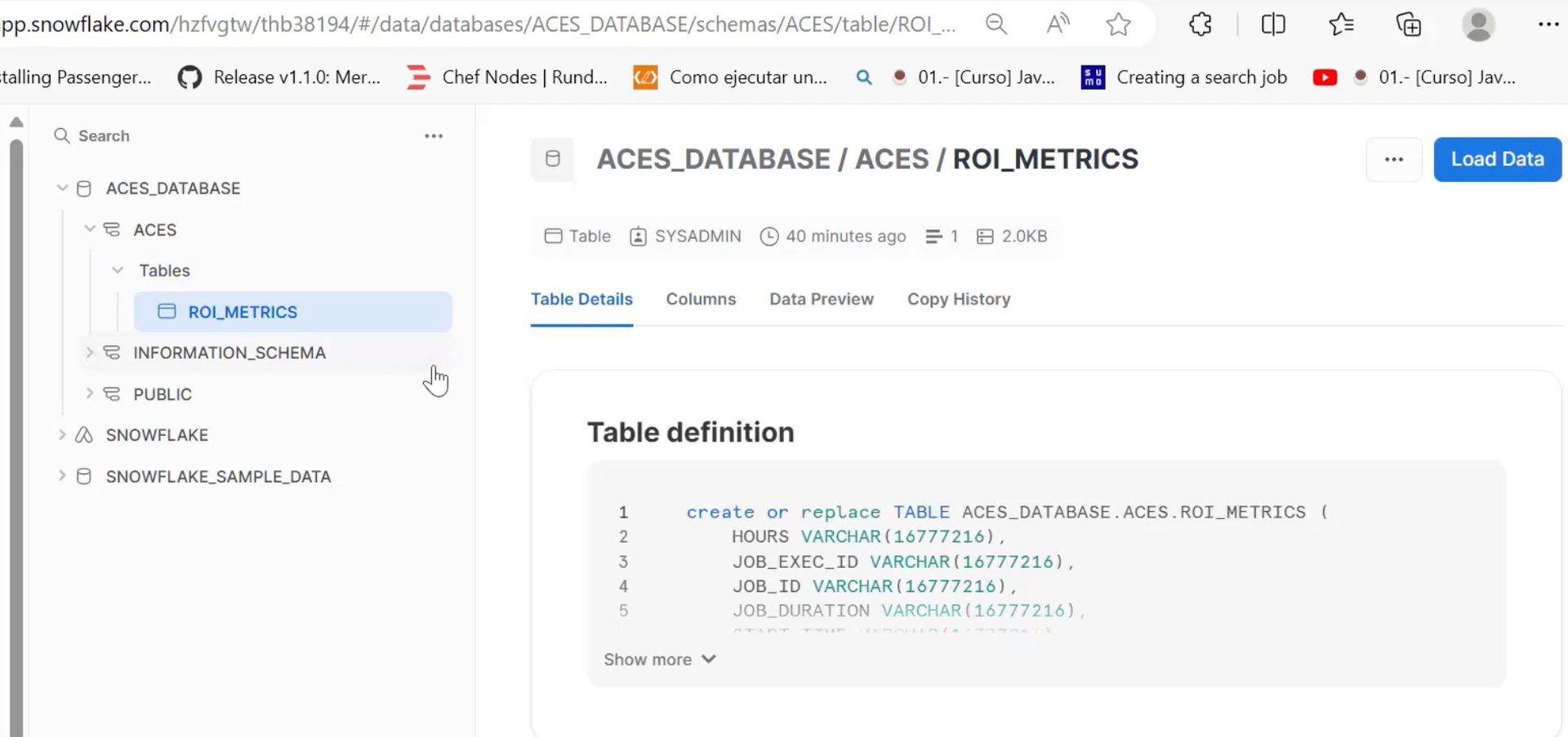 ROI metrics in Snowflake
