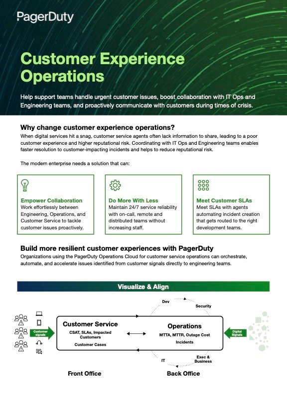 Customer Experience Operations solution brief