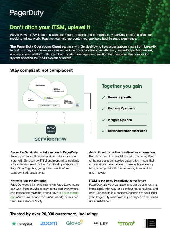 Preview image of the datasheet Solutions for ServiceNow