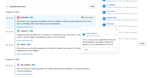 Real-time collaboration in Post-Incident Reviews (PIR)