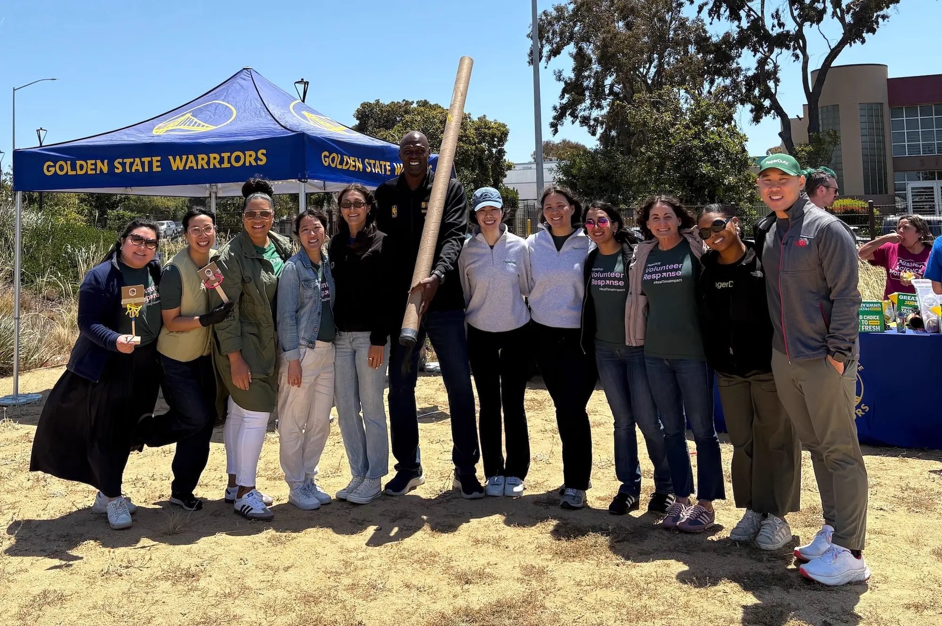 PagerDuty & Golden State Warriors volunteer in San Francisco