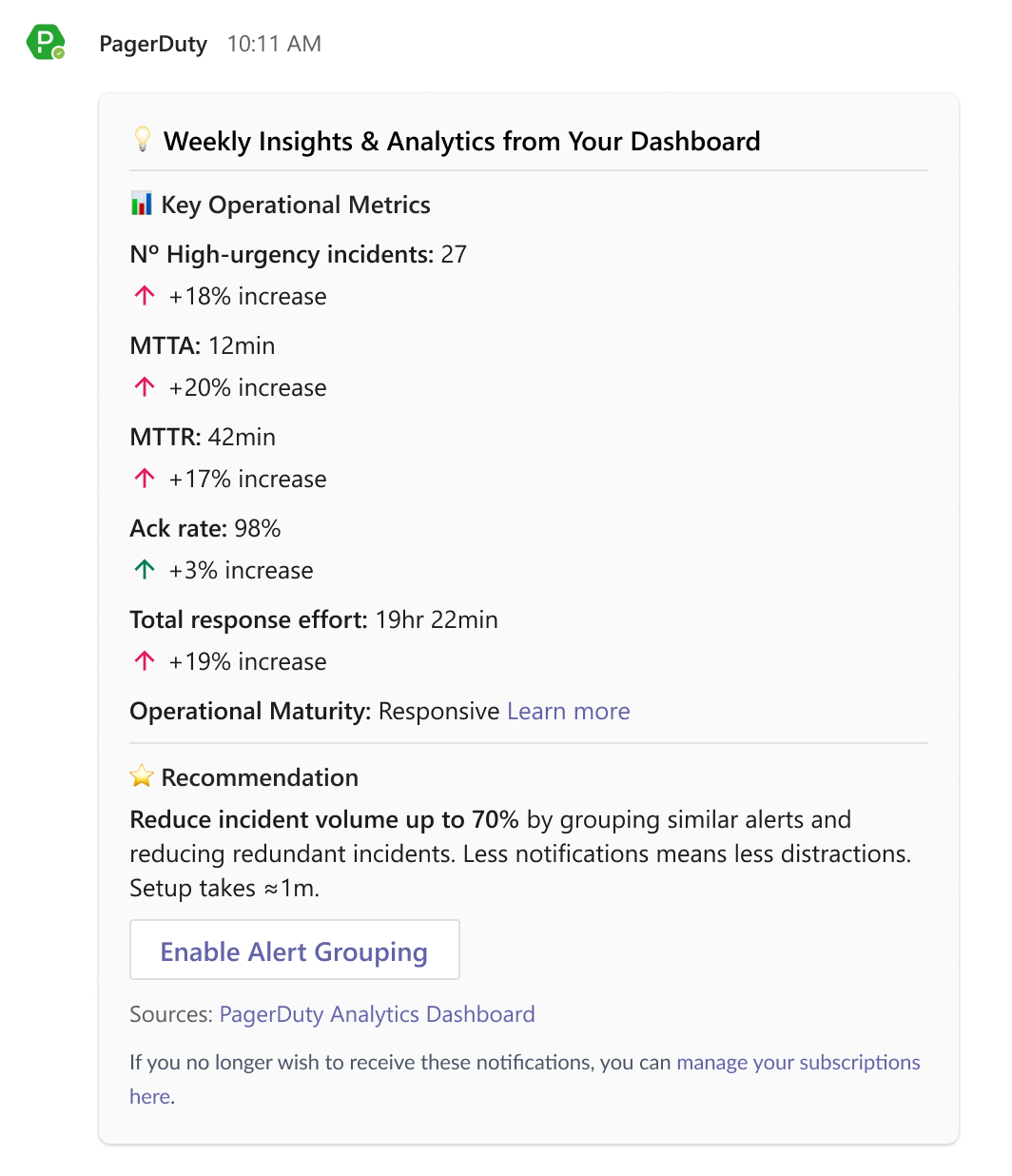 Insighs Agent Recommendations