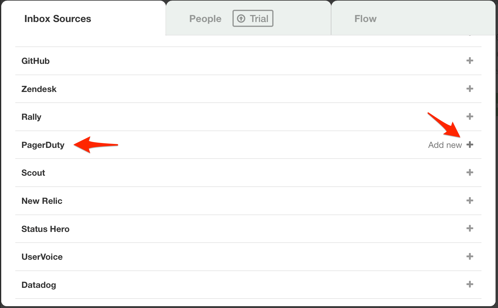 Flowdock Sources Add PD
