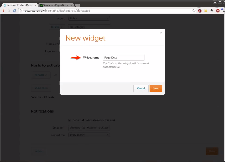 CF6 save and name widget